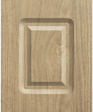 DuraFuse Curved Raised door in Meadow Oak